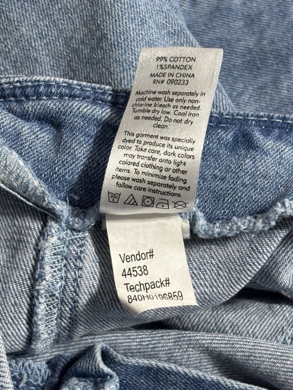 Pacsun Los Angeles Skirt Womens Size 25 Blue Denim Mini - Picture 5 of 5